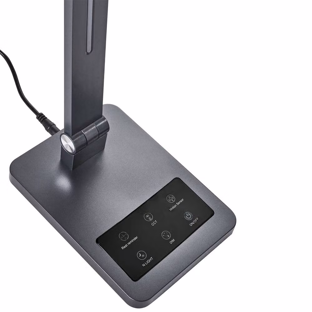 Wyld and Coco LED Desk Lamp in Grey with Motion Sensor, Adjustable Arm and Dimmable Light – 3