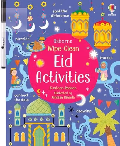 Usborne Wipe-Clean Eid Activities Multicolour Paper Book
