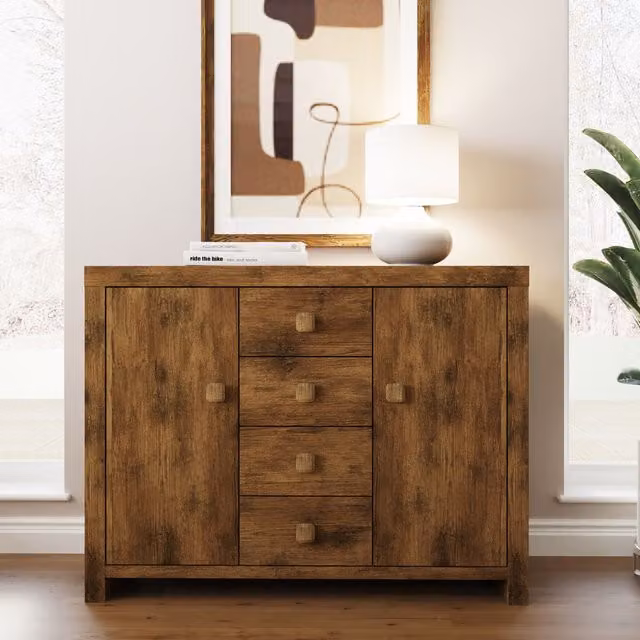 GFW Jakarta Large Brown Wood Effect Sideboard – 2