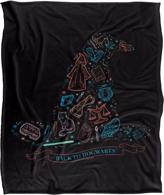LOGOVISION Harry Potter Back to Hogwarts Super Soft Silky Touch Fleece Throw Blanket, Multicolour, W: 127 cm x L: 152.4 cm – 6