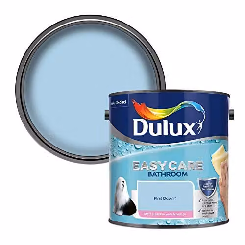 Dulux Easycare Mould Resistant Satin Gloss Bathroom Paint, Blue, 2.5 l – 1