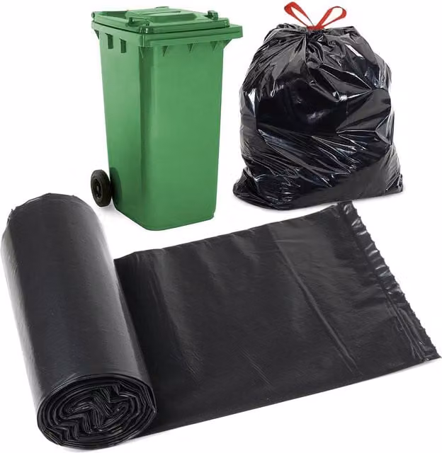 GEEZY Recyclable Strong Bin Liners, 10 Pack, Green
