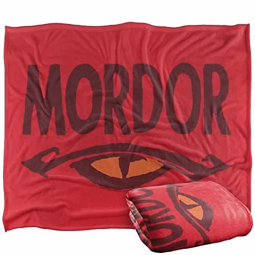 LOGOVISION Lord of the Rings Super Soft Fleece Throw Blanket, Multicolour, W/D: 152 x 127 cm