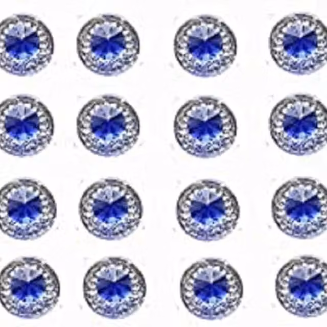 Syntego Pack of 40 Blue Plastic Gems for Adults
