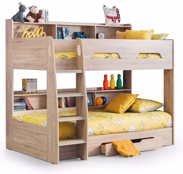 Cheshire Ironwood Sonoma Oak Bunkbed in Brown, Single 90 x 200 cm – 1