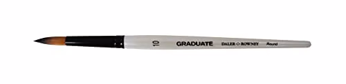 Daler-Rowney Graduate Multi-Technique Round Brush with Soft Synthetic Filaments, Size 10, Multicolour