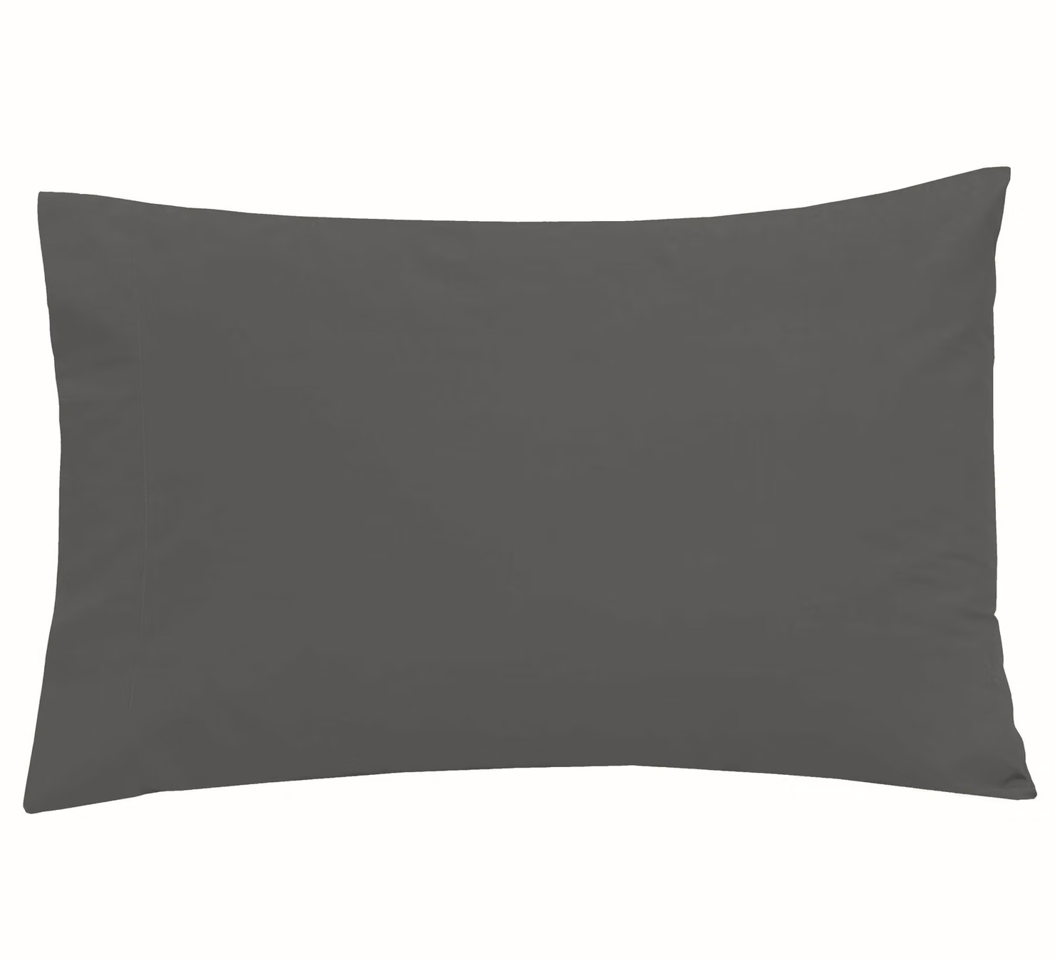 Smart Living Polycotton Non-Iron Pillowcase in Grey, W: 74 cm, H: 48 cm – 2