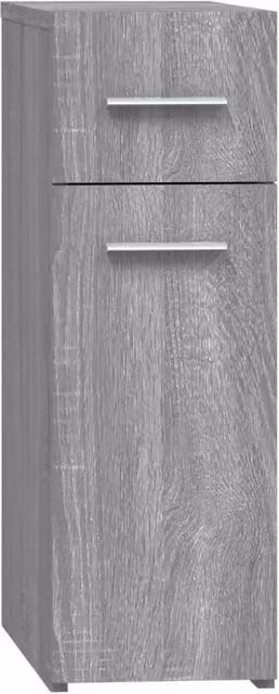 Berkfield Home Apothecary Cabinet in Grey, W/D/H: 45.5 x 20 x 60 cm