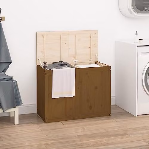 Outsunny Brown Wood Storage Unit W: 88.5 cm, D: 44 cm, H: 66 cm – 2