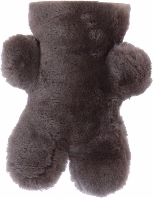 Fenland England Teddy Real Sheepskin Water Bottle in Brown, 2.0 l