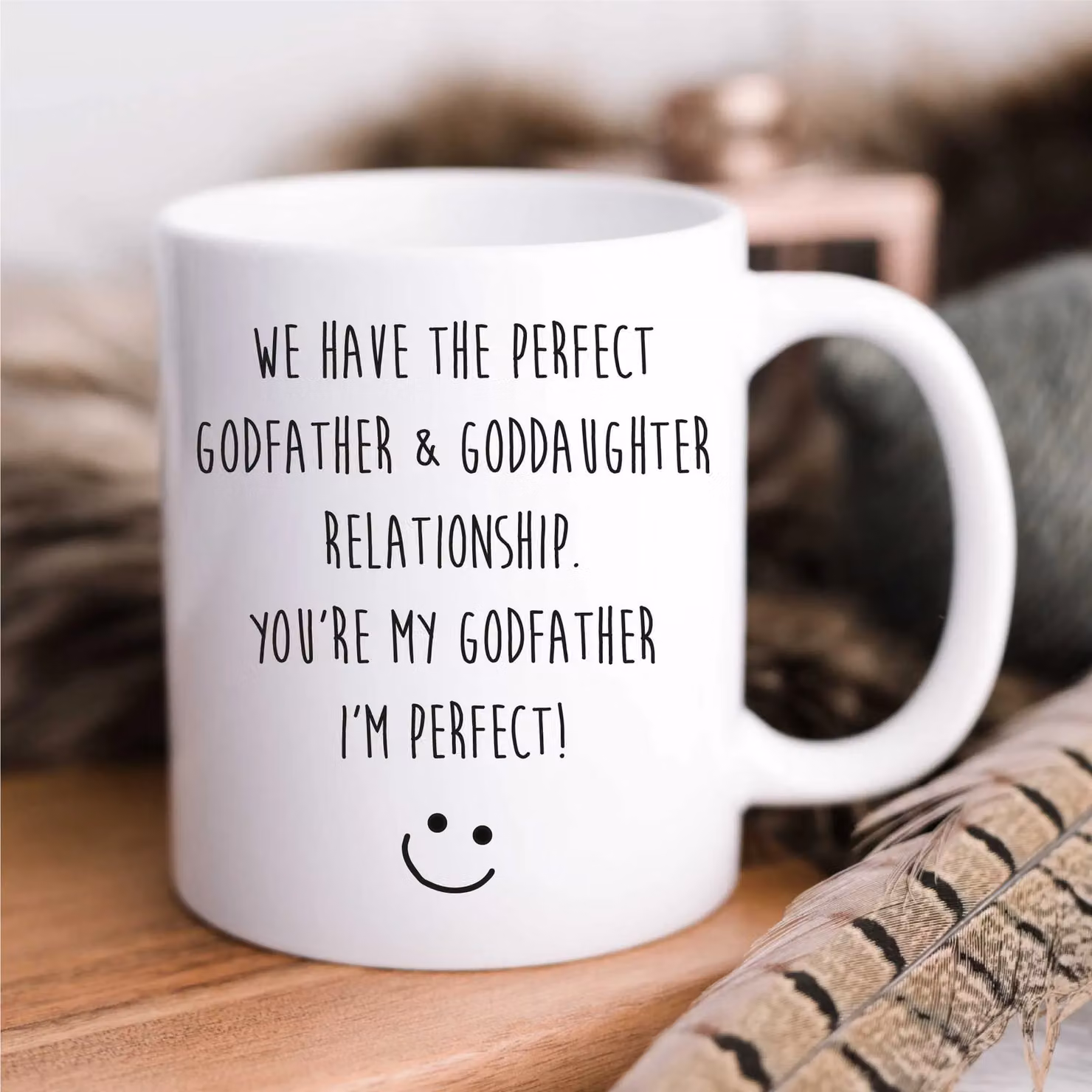60 Second Makeover White Ceramic Godfather and Goddaughter Relationship Mug – 2