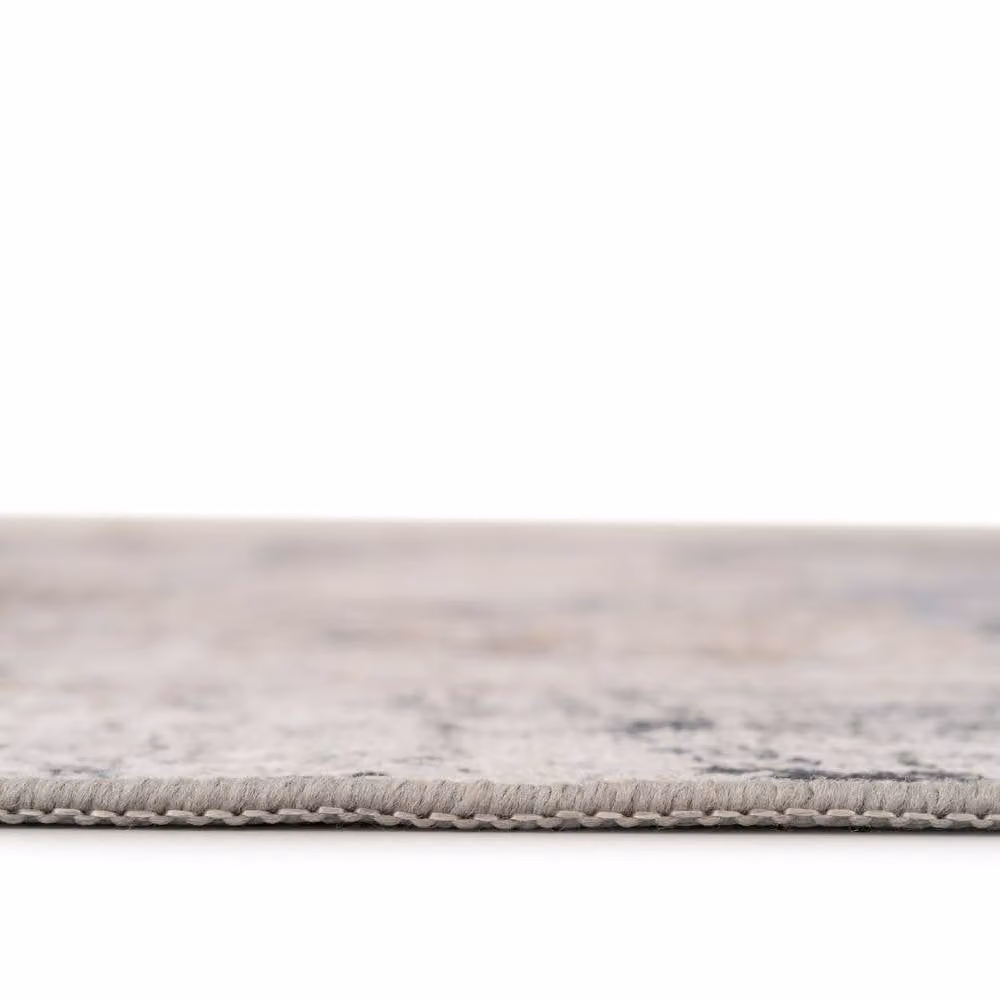 Kukoon Blue Abstract Scandinavian Machine Woven Washable Rug, W: 120 cm, L: 170 cm – 2