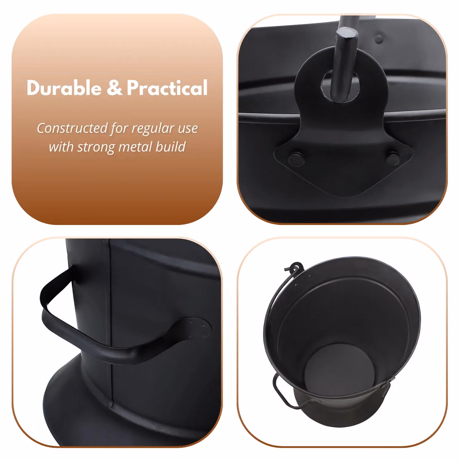 Marco Paul Black Coal Bucket Fireside Accessory – 7