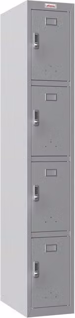 Phoenix Safe Company PL1430GGE Personal Locker in Grey with Electronic Locks, H 180 cm x W 100 cm
