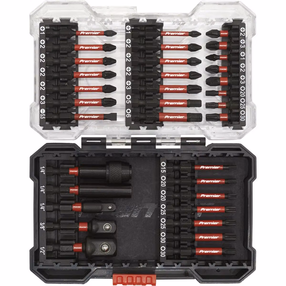 Loops 34 Piece Impact Grade S2 Steel Screwdriver Bit Set in Multicolour with Storage Case – 3