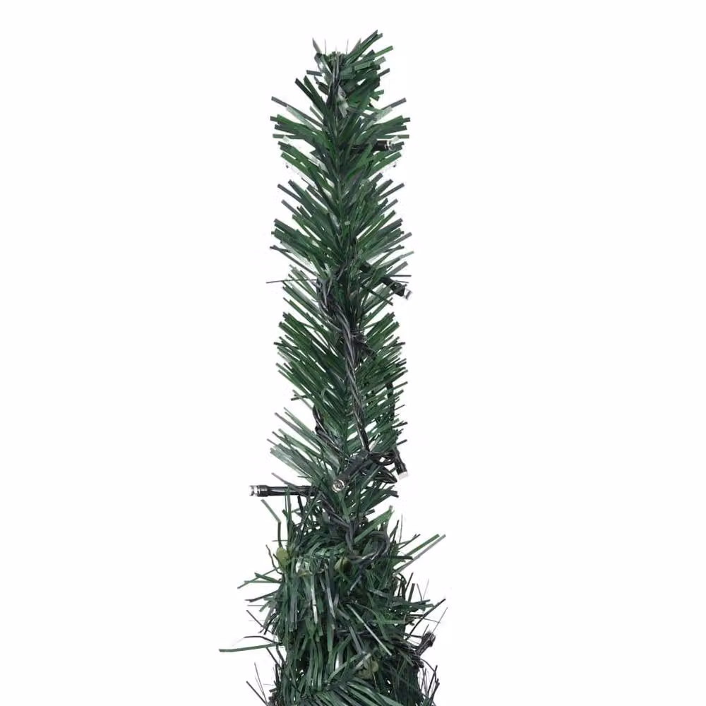 Berkfield Home Pop-up String LED Pre-lit Artificial Christmas Tree in Green, Height: 210 cm – 2