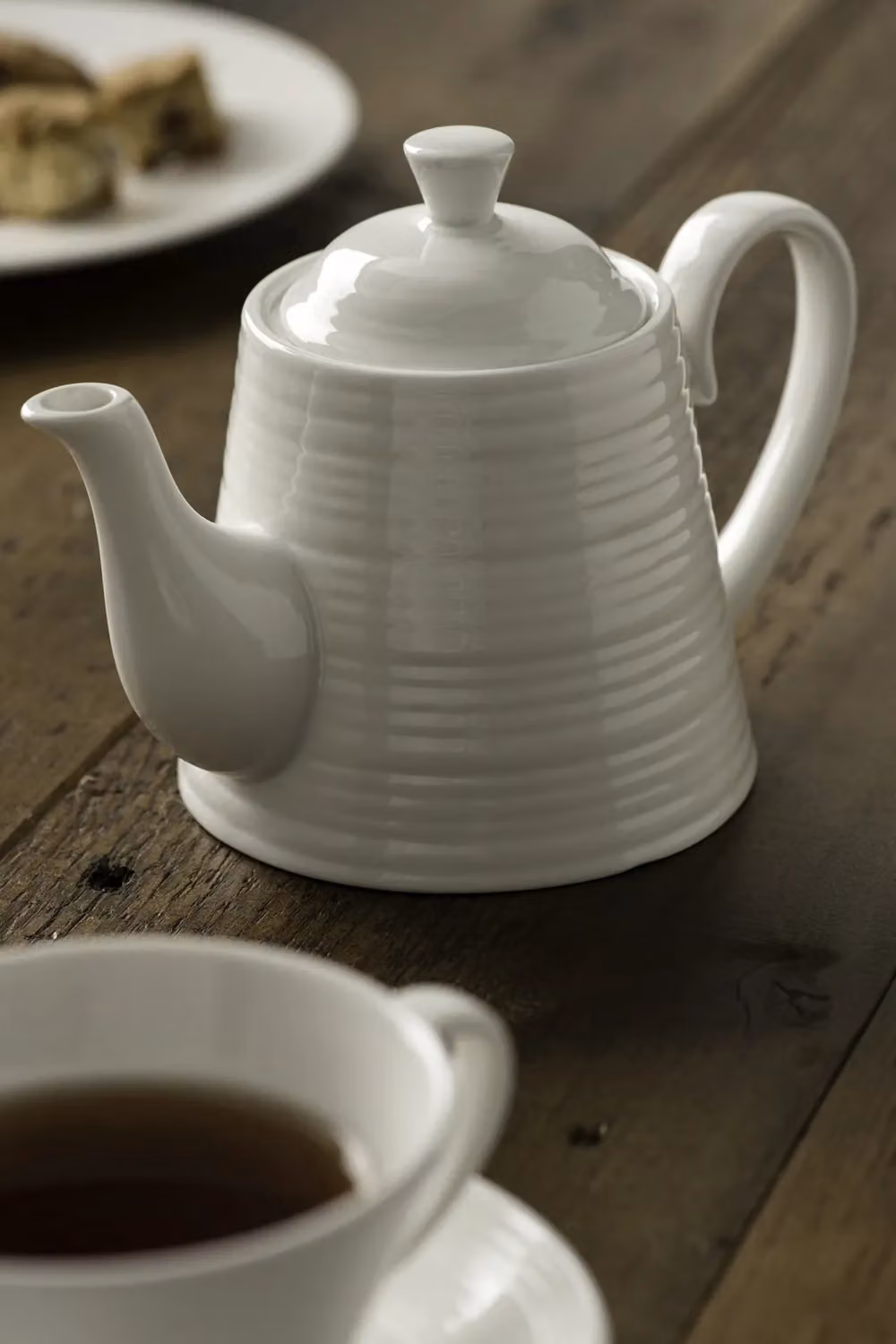 Belleek Living Ripple Tea for One Teapot in White – 2