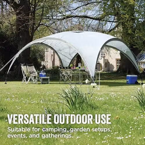 Coleman Event Shelter M Gazebo in White with UPF 50+ Sun Protection, W: 305 cm, D: 305 cm, H: 218 cm – 5