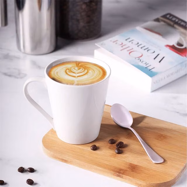 Maison & White Set of 12 White Porcelain Mugs