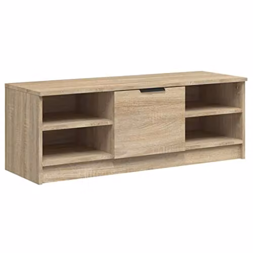vidaXL Modern TV Cabinet in Brown Sonoma Oak, W/D/H: 102 x 35.5 x 36.5 cm – 1