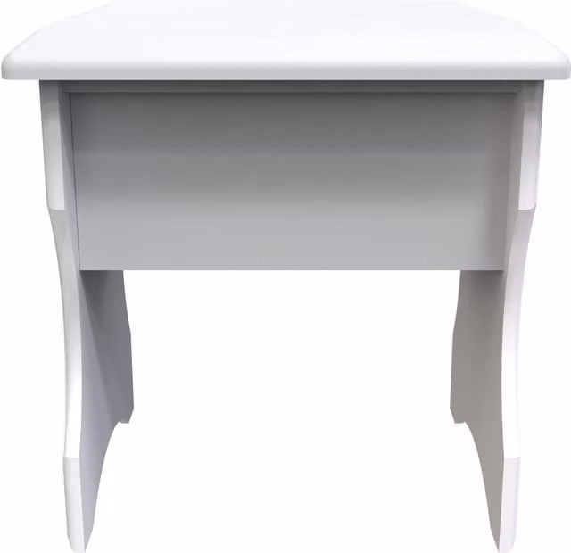 Glamour Ready Assembled 2 U Windsor Stool in White