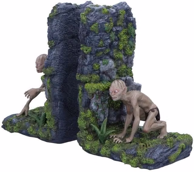 Nemesis Now The Lord of the Rings Gollum and Smeagol Bookends, Grey, Height: 24 cm