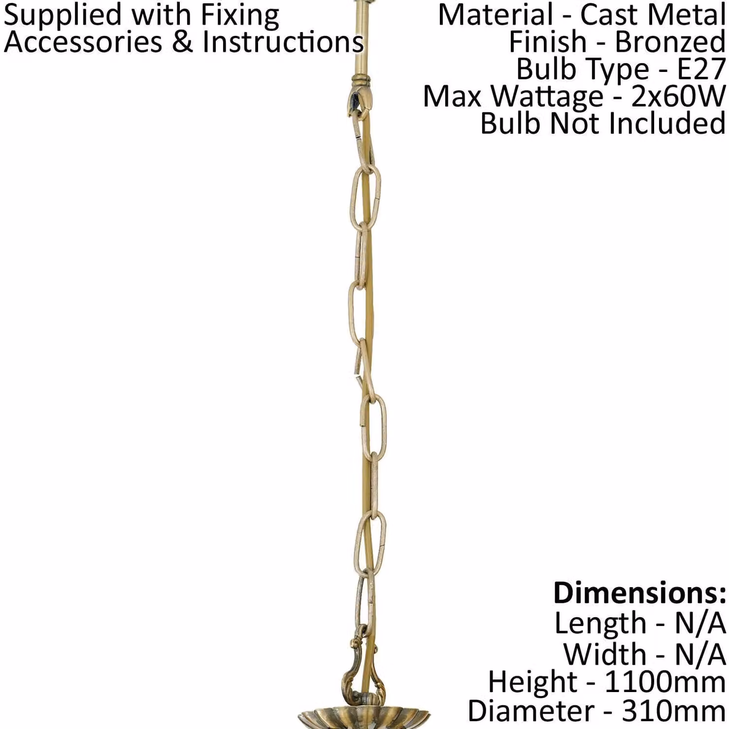 Loops Modern Bronze and White Satin Glass Ceiling Pendant Light and 2x Matching Wall Lights – 1