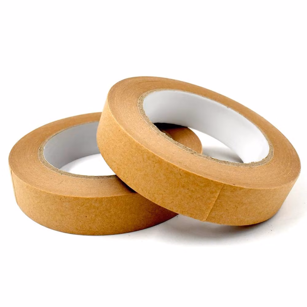 Volila 2 Pack Brown Kraft Paper Packing Tape Rolls, 24mm Width – 2