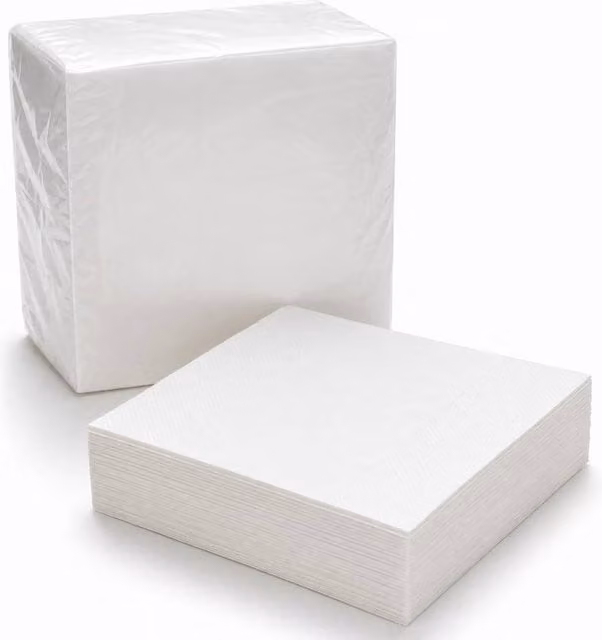 ECONX White 2-Ply Paper Napkins, 40 cm, 1000 Pack