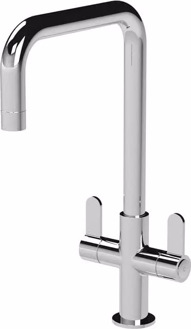 Balterley Kuma Dual Lever Kitchen Mono Mixer Tap in Chrome Silver