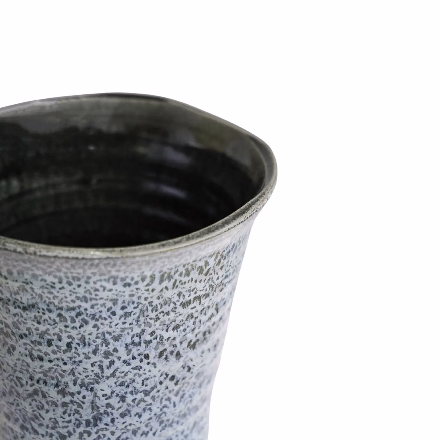 Ivyline Vallo Reactive Glaze Tapered Ceramic Planter in Beige, Grey or Blue, H: 26.5 cm, D: 29.5 cm – 3