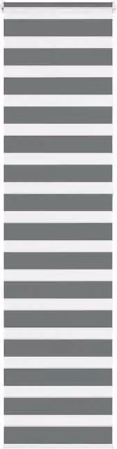 Berkfield Home Zebra Blind in Dark Grey, Polyester Fabric, W: 55 cm, H: 230 cm – 1