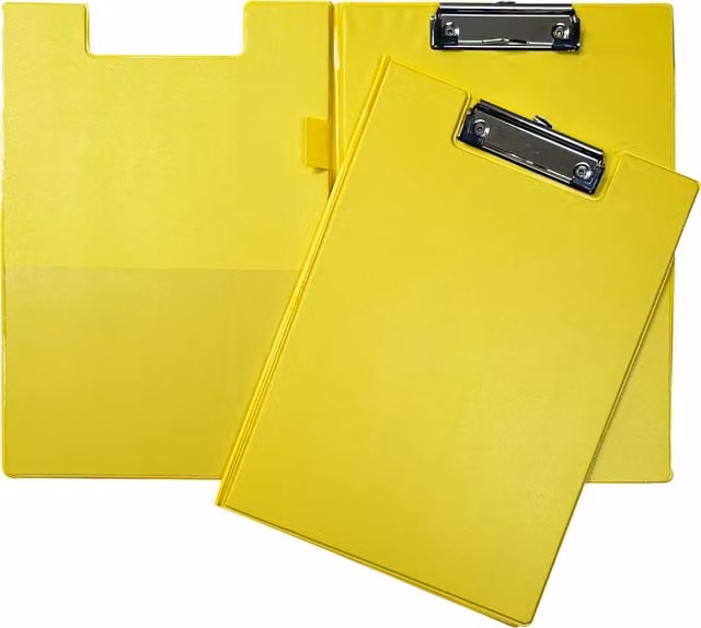 Janrax A4 Foldover Clipboard in Yellow