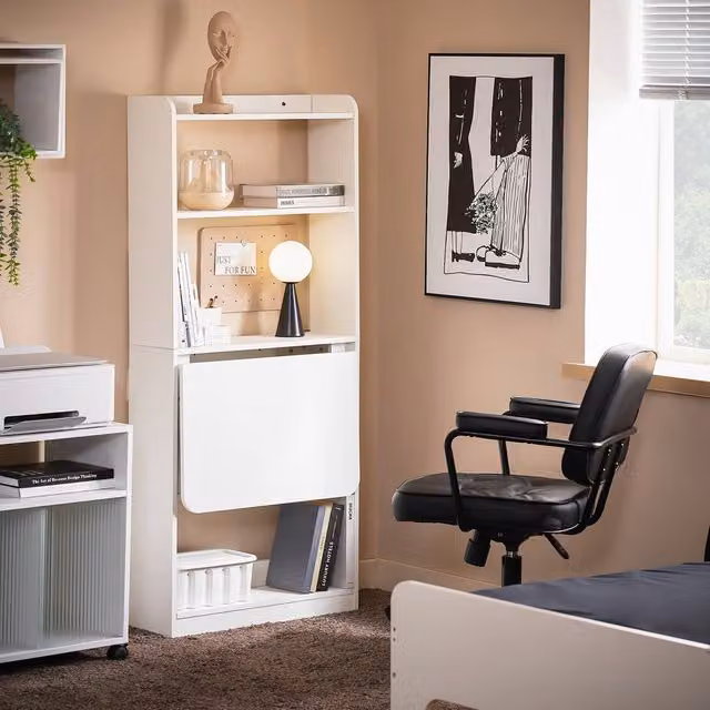 SoBuy White Wall-Mounted Folding Writing Desk – 1