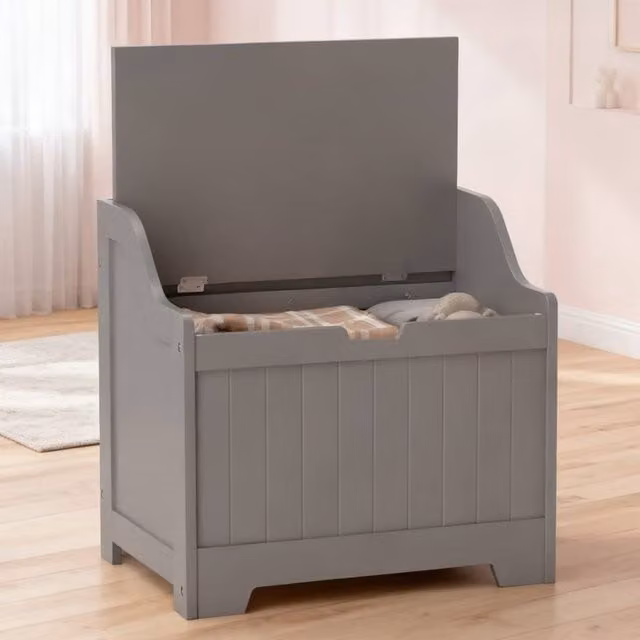 ERGOVEXA 61L Home Storage Chest in Grey with Soft Close Lid