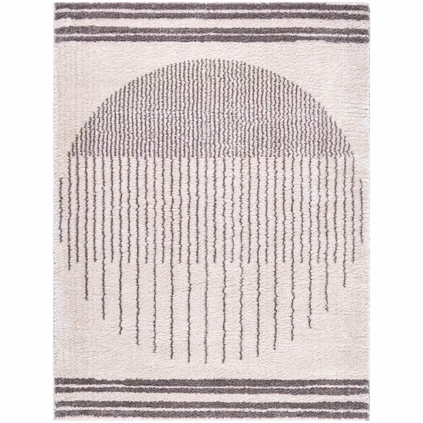 Livabliss Fossay Shag Washable High Pile Rug in Anthracite Grey, W: 140 cm, L: 200 cm – 2