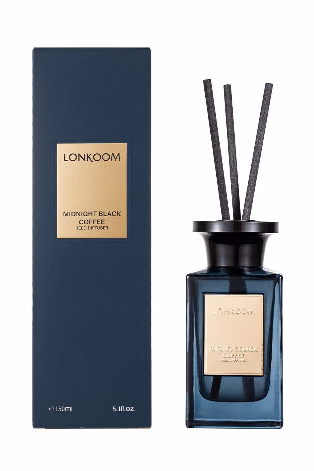 Living and Home Floral Scent Reed Diffuser Set, 150ml, Blue – 4