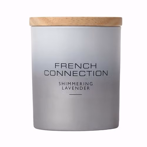 French Connection Ombre Collection Scented Jar Candle in Brown, Purple and Grey with Shea Butter Wax
