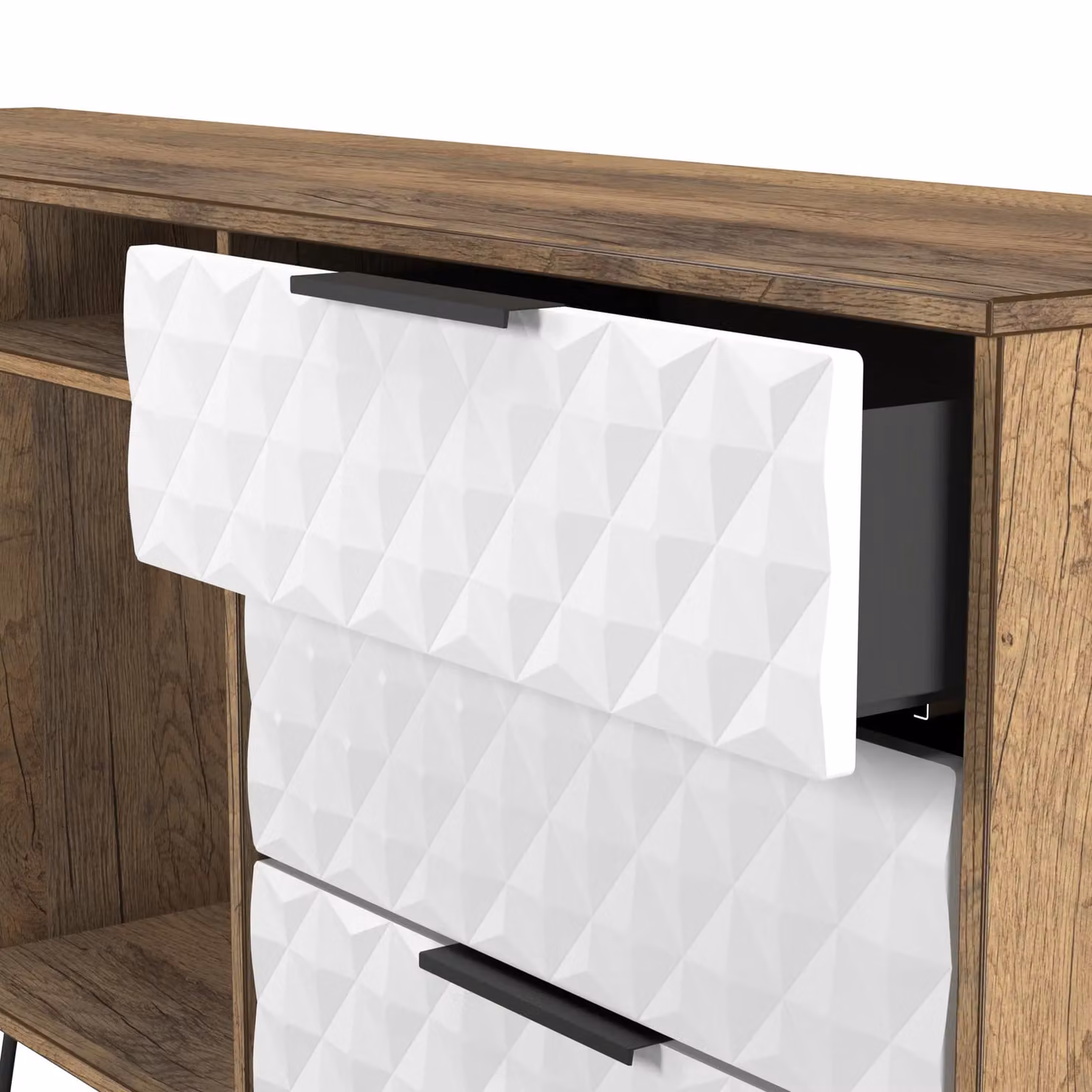 2 U Islay Ready Assembled 6 Drawer Sideboard in White – 3