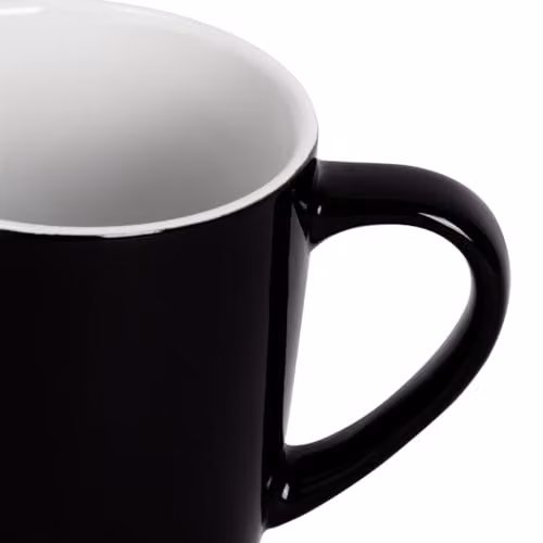 Argon Tableware 6-Piece Ceramic Mug Set in Red, Black, Grey and Multicolour, 350ml – 3