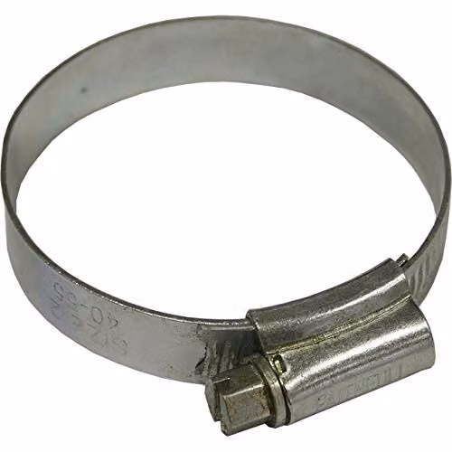 Faithfull Silver Galvanised Steel Hose Clips, 40-55mm