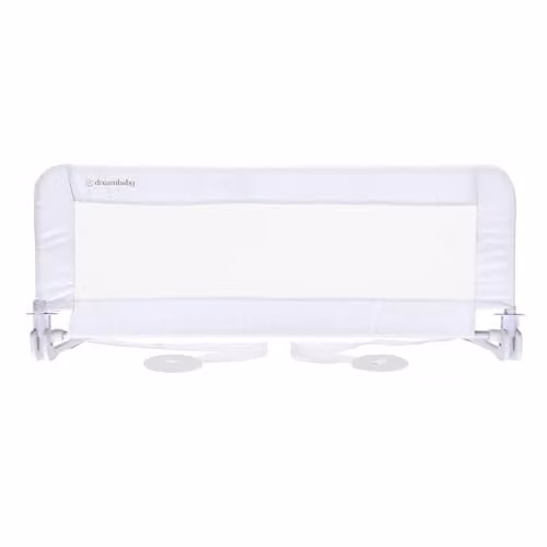 Dreambaby Prague Toddler Bed Guard, Foldable Safety Rail in White, Width: 110 cm, Height: 45.5 cm – 1