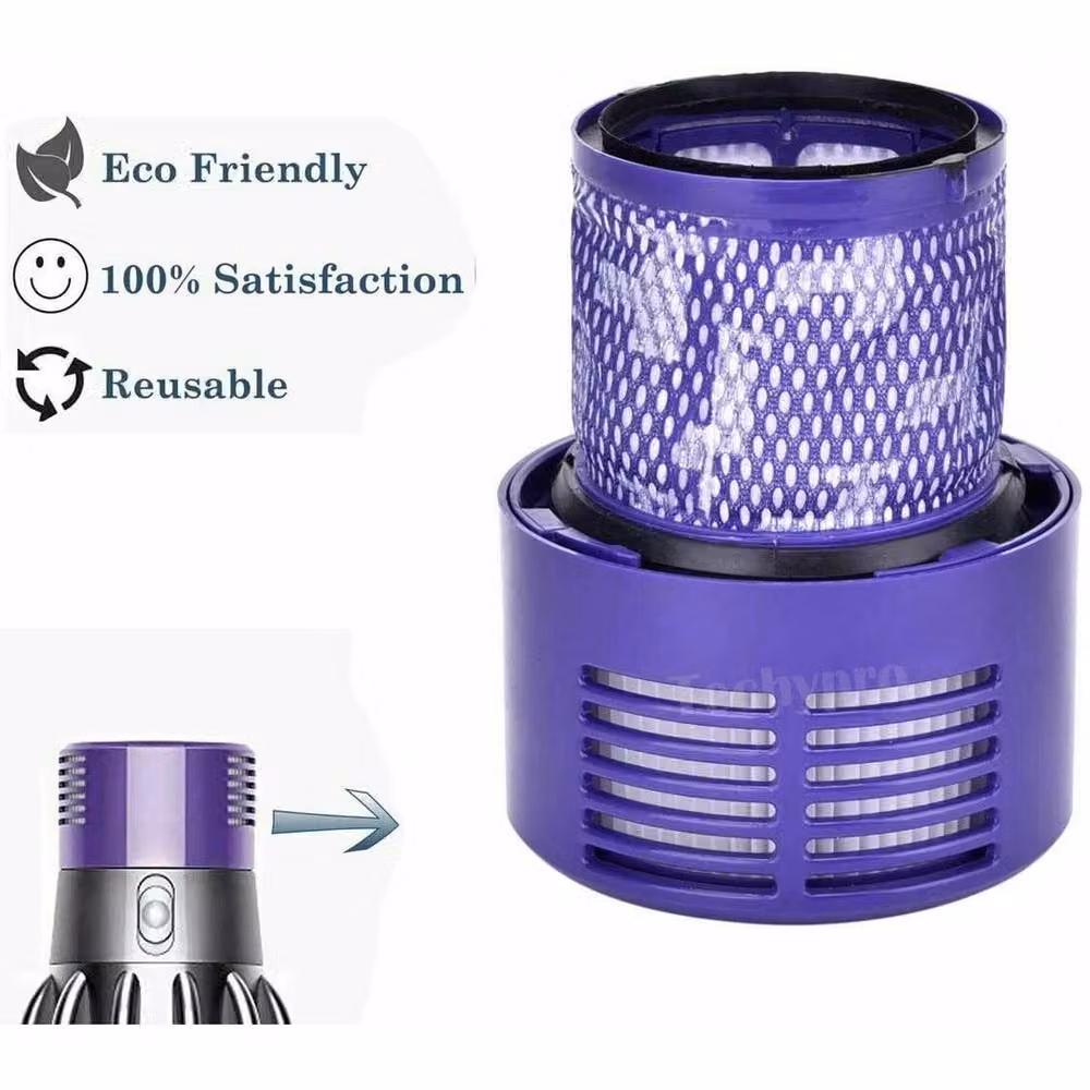 PAWNORA 2-Piece Genuine Dyson V10 SV12 HEPA Filter in Purple – 4