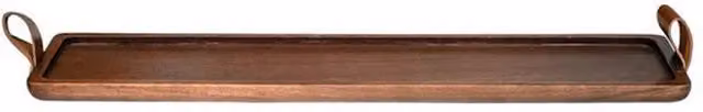 Lemon Pavilion Furniture and Decor Harvey Acacia Wood Candle Tray, Brown, W: 50 cm, D: 12 cm, H: 1.75 cm – 1