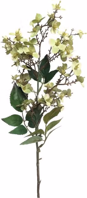 Kingsbury Gifts Artificial Daphne Spray, Light Green, Height: 52 cm