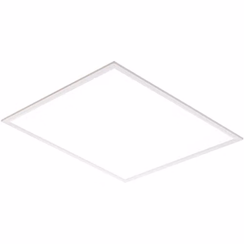 Loops Square Backlit LED Ceiling Panel Light, White, W/D: 59.5 x 59.5 cm, 40W Cool White