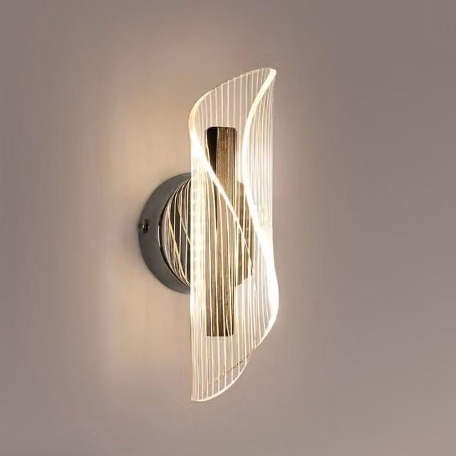 Goeco 16W Modern LED Wall Light in Silver with 3 Colour Temperatures