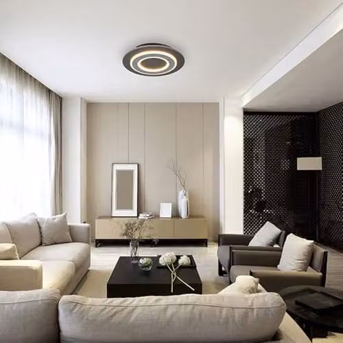 Netlighting Globo Lighting Modern Round LED Ceiling Light in Anthracite Grey, D 32 cm – 3