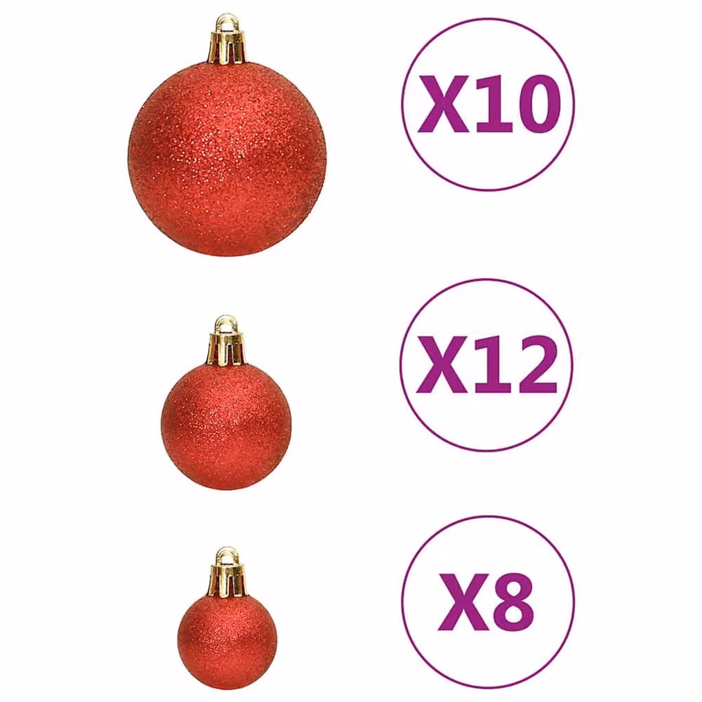 Berkfield Home 111 Piece Red Christmas Bauble Set – 4