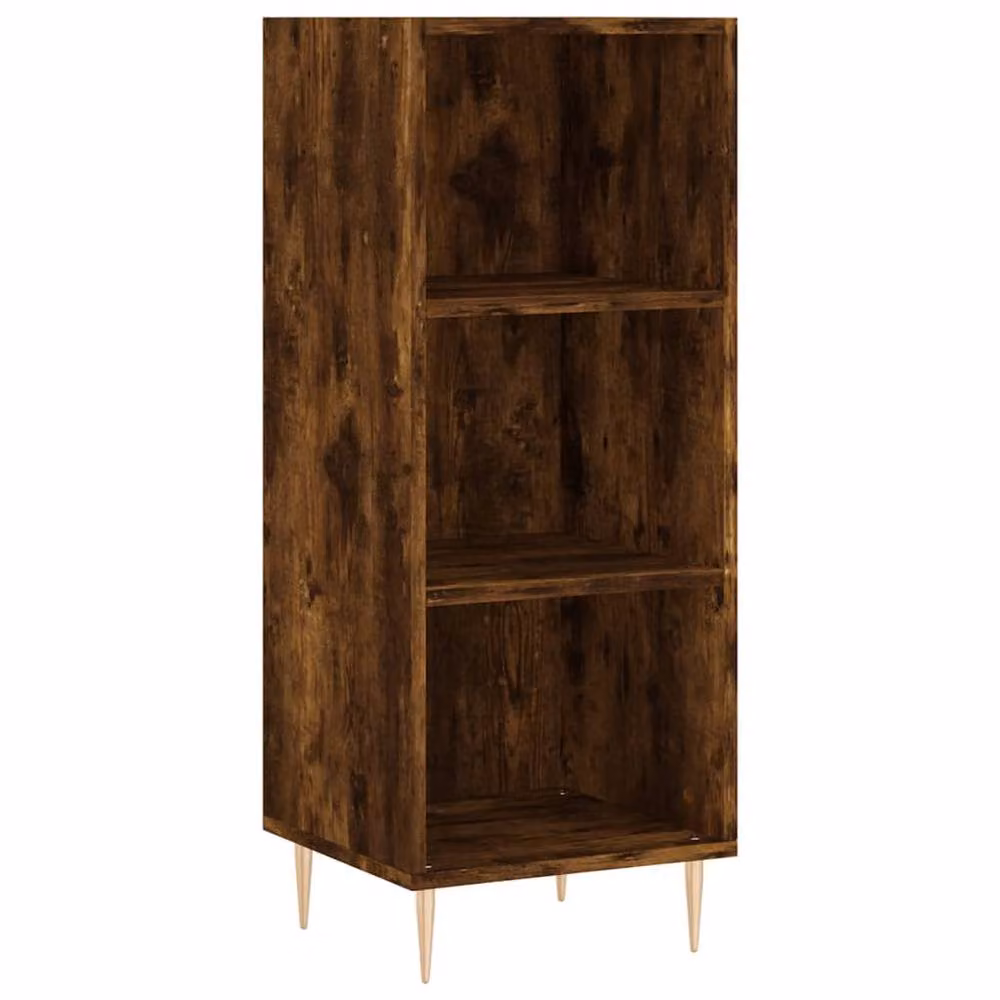 Berkfield Home Smoked Oak Sideboard in Brown, W/D/H: 34.5 x 32.5 x 90 cm – 3